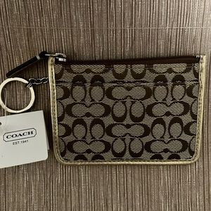 Coach mini keychain wallet